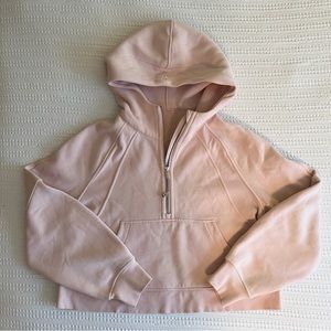 Lululemon Scuba Oversized 1/2 Zip Hoodie • Size M/L, Feather Pink